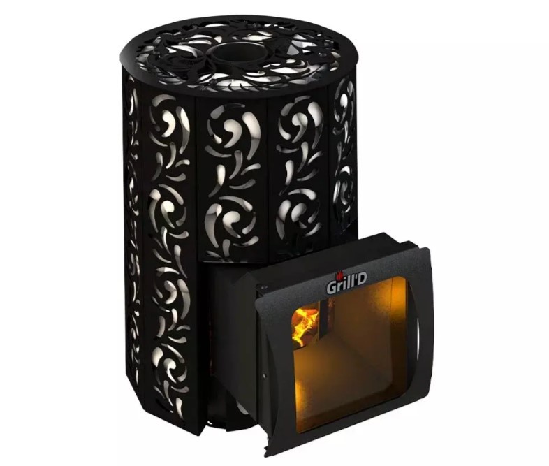 Дровяная печь 20 кВт Grill'D Violet Short Window Max