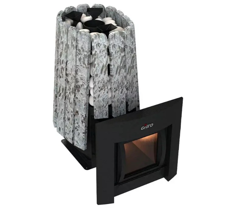 Дровяная печь свыше 30 кВт Grill'D Cometa Vega 350 Window Max, Stone