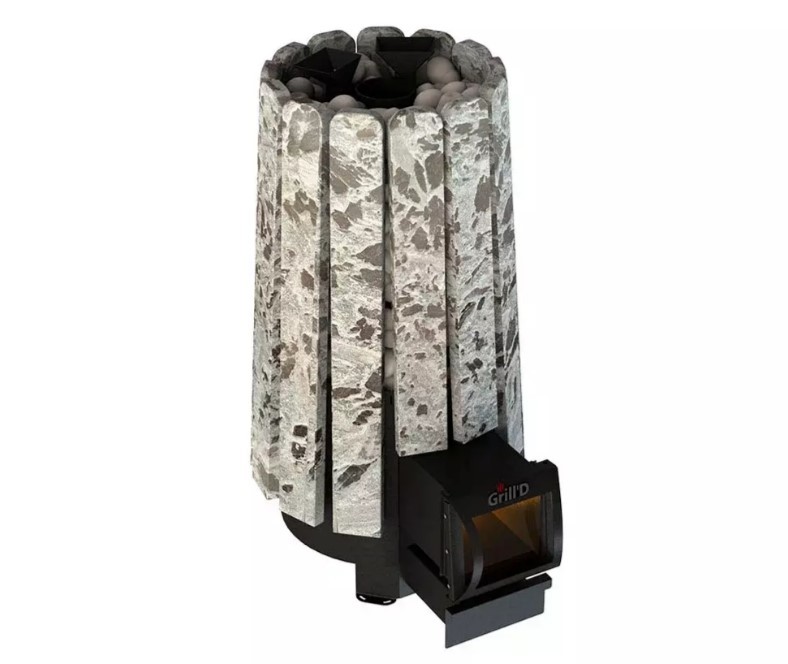 Дровяная печь 25 кВт Grill'D Cometa Vega 180 Long, Stone