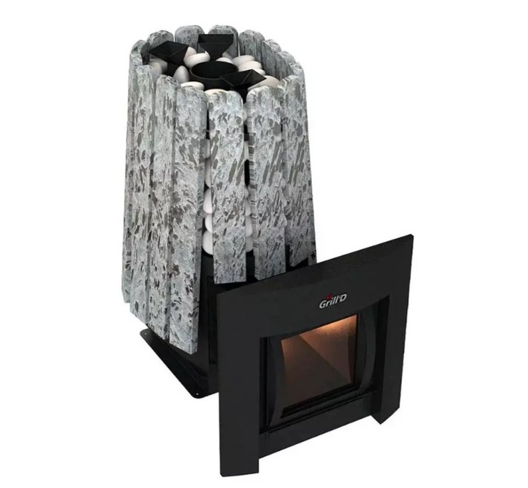 Дровяная печь свыше 30 кВт Grill'D Cometa Vega 350 Window Max, Stone Pro