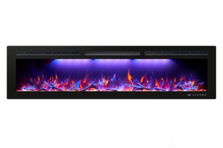 Широкий очаг 2D InterFlame FREESPACE 75 LED FX
