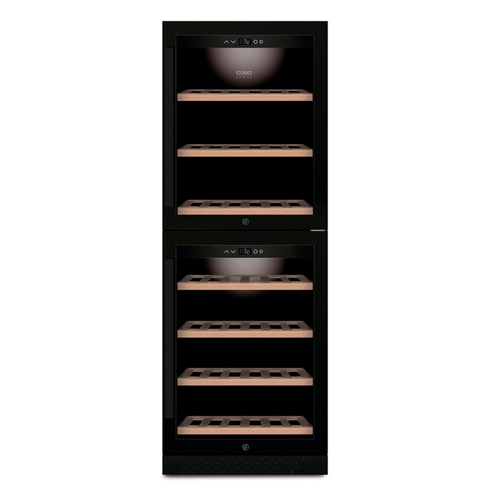 Встраиваемый винный шкаф 101-200 бутылок CASO WineChef Pro 126-2D black