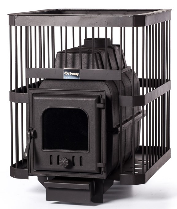 Дровяная печь 25 кВт Fireway ПароВар 24 (402) без выноса