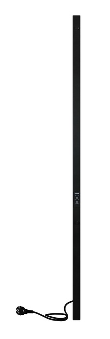 Электрический полотенцесушитель вертикальная лесенка INDIGO Style PRO (el) 120/3 Черный муар