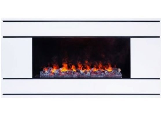 Электрокамин с широким очагом 3D Real-Flame VEGA CST1000 GR-P718 с очагом 3D CASSETTE 1000