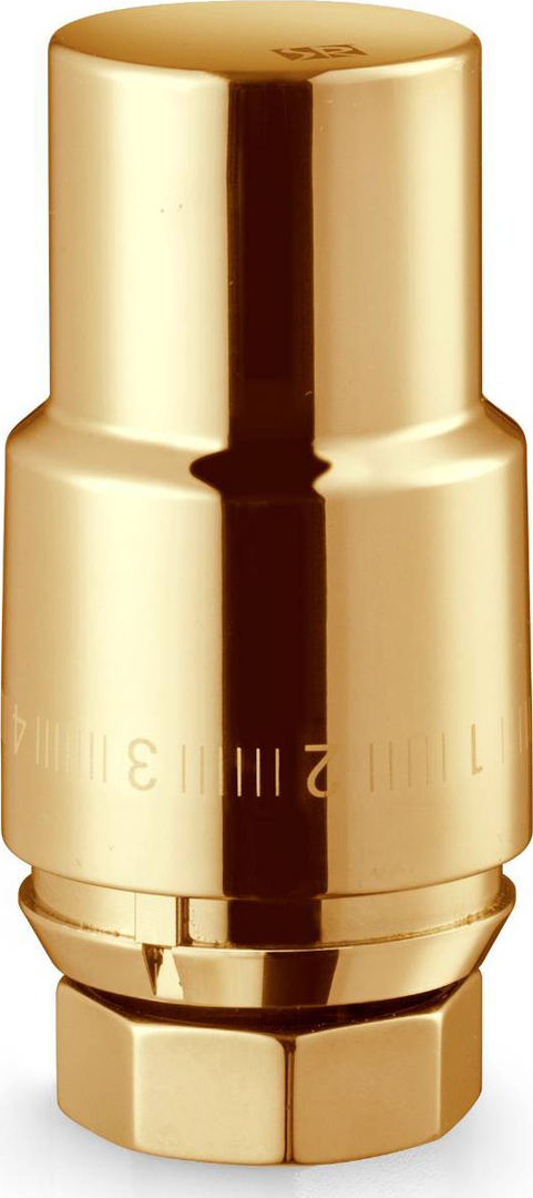 Термоголовка жидкостная Royal Thermo DESIGN М30х1,5 золото (корпус металл)