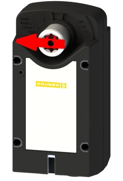 Электропривод Gruner 340-230D-03-S2/8F12/RUS, с возвратной пружиной