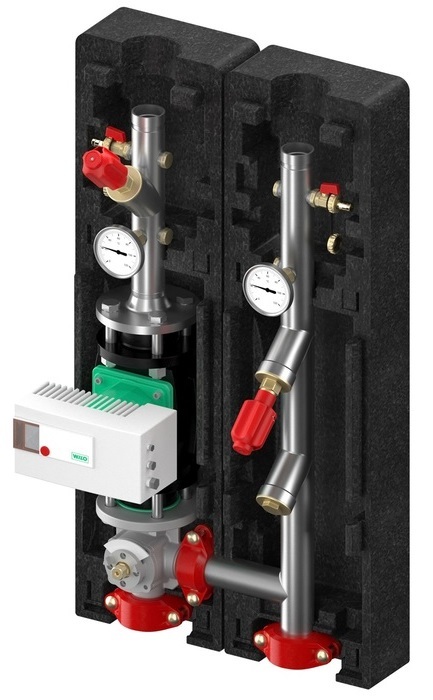 Насосная группа Meibes FL-MK, Ду 50 (2), с насосом WILO Yonos MAXO 50/0,5-9, BigFixLock
