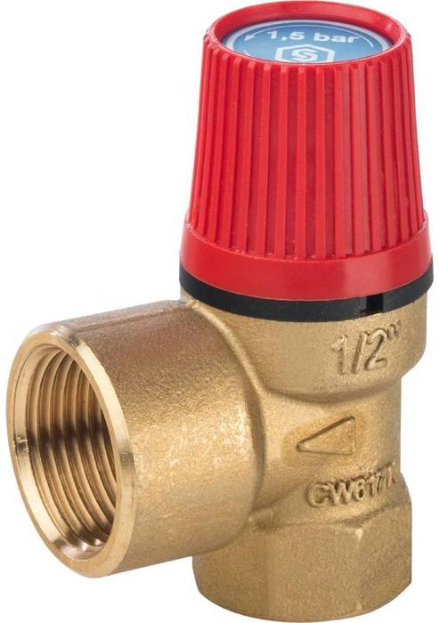 Клапан предохранительный 15 x 1/2 STOUT SVS-0001-001515