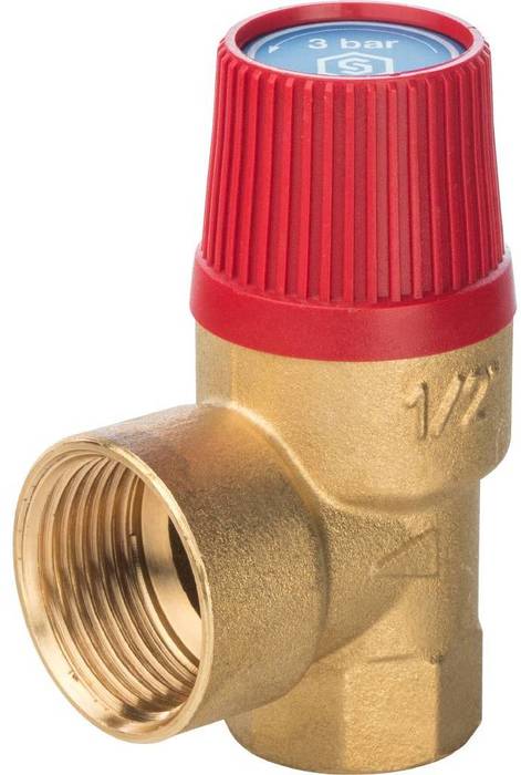 Клапан предохранительный 30 x 1/2 STOUT SVS-0001-003015