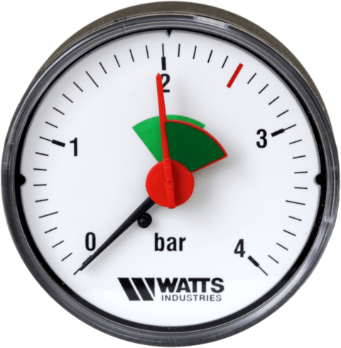 Манометр аксиальный Watts F+R101(MHA) 63/4x1/4