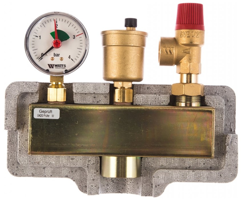 Группа безопасности Watts KSG 30/ISO2 (до 50 кВт) (в теплоизоляции)
