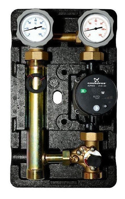 Насосная группа Meibes MK смесительная , с насосом Grundfos UPM3 Hybrid 32-70 1 1/4