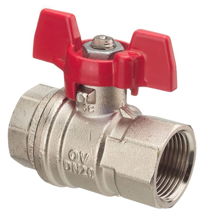 Шаровый кран Oventrop Optibal, DN-10, 3/8, ВВ, PN, бар-16, ручка-бабочка