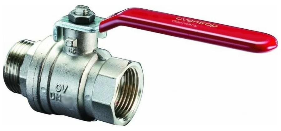 Шаровый кран Oventrop Optibal, DN-32, 1 1/4", НВ, PN, бар-16, ручка-рычаг