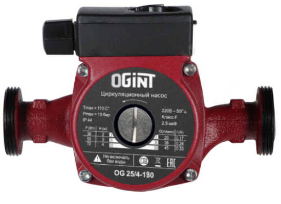 Циркуляционный насос OGINT OG 25/4-180 PN10
