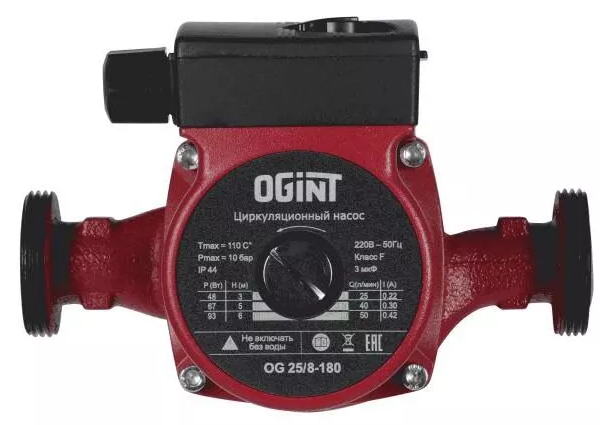 Циркуляционный насос OGINT OG 25/8-180 PN10