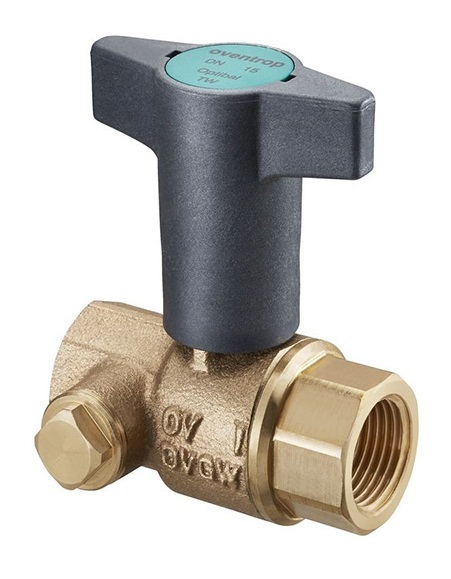 Шаровый кран Oventrop Optibal TW Ду 32 мм, Rp1 1/4xRp1 1/4, PN10, бронза