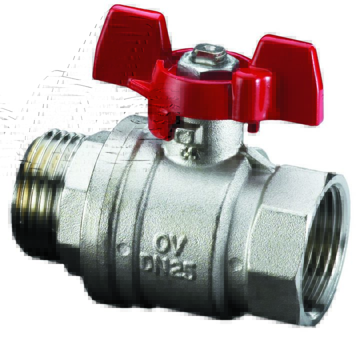 Шаровый кран Oventrop Optibal, DN-32, 1 1/4", НВ, PN, бар-16, ручка-бабочка