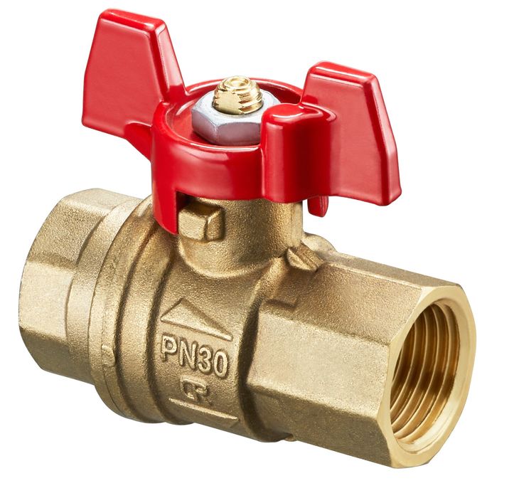 Шаровый кран Oventrop EZB, Ду20, 3/4, ISO 228/1, рукоять бабочкой