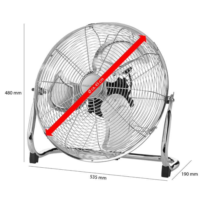 Напольный вентилятор ProfiCare PC-VL 3066 WM inox