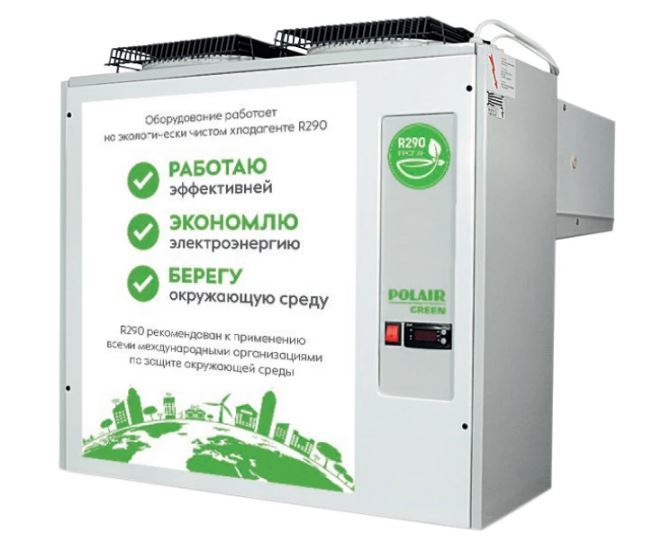 Моноблок с V камеры  11-30 м&sup3; Polair MB214 S (R290, 2 контура)
