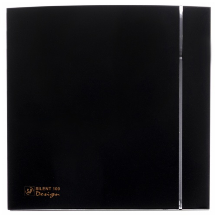 Вытяжка для ванной диаметр 100 мм Soler & Palau SILENT-100 CRZ MATT BLACK DESIGN-4C (220-240V 50HZ) RE
