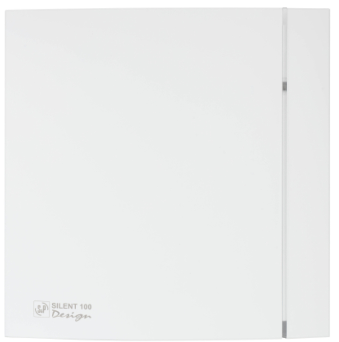 Вытяжка для ванной диаметр 100 мм Soler & Palau SILENT-100 CZ MATT WHITE DESIGN-4C (220-240V 50HZ) RE