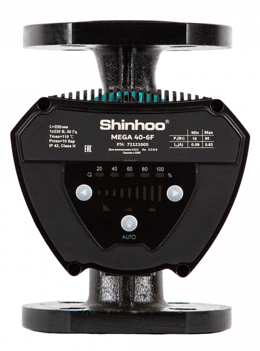 Циркуляционный насос SHINHOO MEGA 40-10F 230V