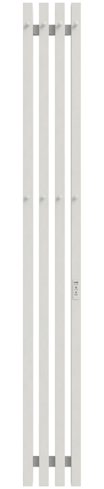 Электрический полотенцесушитель вертикальная лесенка GROIS Quartet GR-125 180х1500 П3 RAL 9016 R