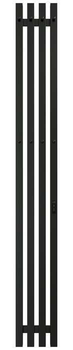 Электрический полотенцесушитель вертикальная лесенка GROIS Quartet GR-125 180х1500 П3 RAL 9005 R