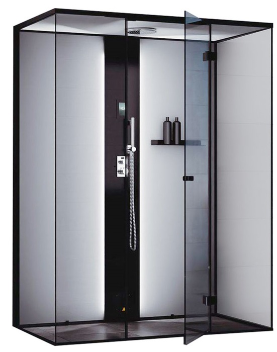 Пародушевая кабина Tylo Steam Vista 160 Double Corner Matt Black