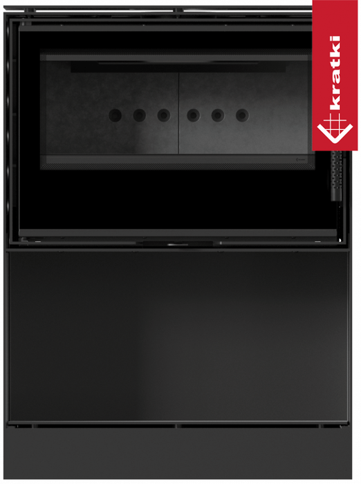 Дровяная печь Kratki KARI 70/W, черная футеровка