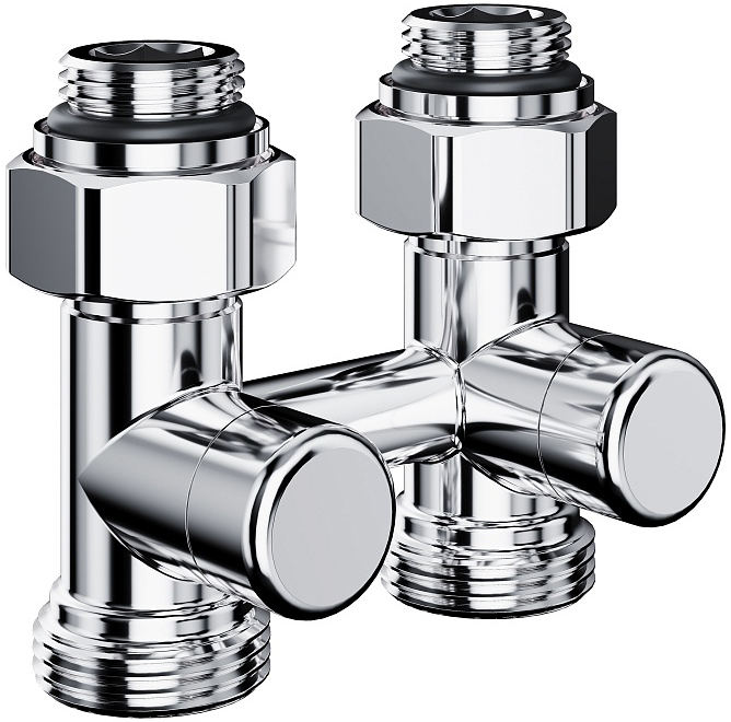 Узел нижнего подключения Royal Thermo Design прямой 1/2х3/4 EK (хром)