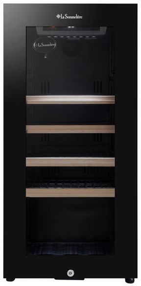 Отдельностоящий винный шкаф 22-50 бутылок LaSommeliere LS38BLACK