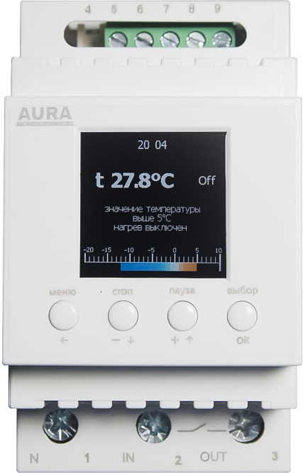 Терморегулятор для теплого пола Aura ТС-4 для снеготаяния