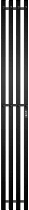 Электрический полотенцесушитель вертикальная лесенка Primoclima Sol Q C E Black 150*18 4