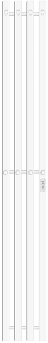 Электрический полотенцесушитель вертикальная лесенка Primoclima Sol Q C E White 150*18 4