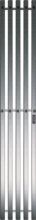 Электрический полотенцесушитель вертикальная лесенка Primoclima Sol Q C E Graphite 150*24 5