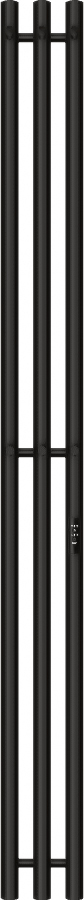 Электрический полотенцесушитель вертикальная лесенка Primoclima Sol R C E Black 150*12 3