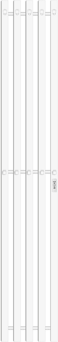 Электрический полотенцесушитель вертикальная лесенка Primoclima Sol Q C E White 150*24 5