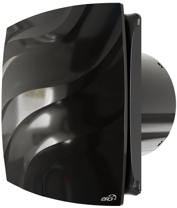 Вытяжка для ванной диаметр 120 мм ERA WAVE 120 Black classic