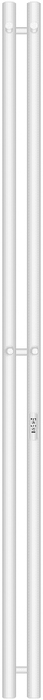 Электрический полотенцесушитель вертикальная лесенка Primoclima Sol R C E White 150*6 2
