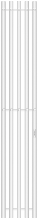 Электрический полотенцесушитель вертикальная лесенка Primoclima Sol R C E White 150*24 5
