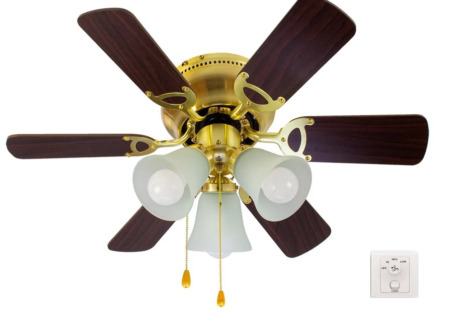 Потолочный вентилятор Dreamfan Fast Satin Brass REG 76