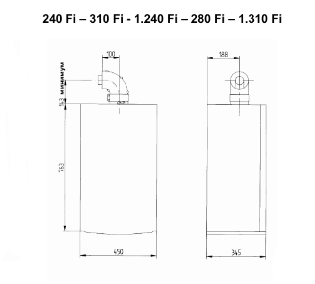 Настенный газовый котел Baxi LUNA 3  310 Fi