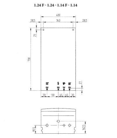 Настенный газовый котел Baxi ECOFOUR 1.24 F