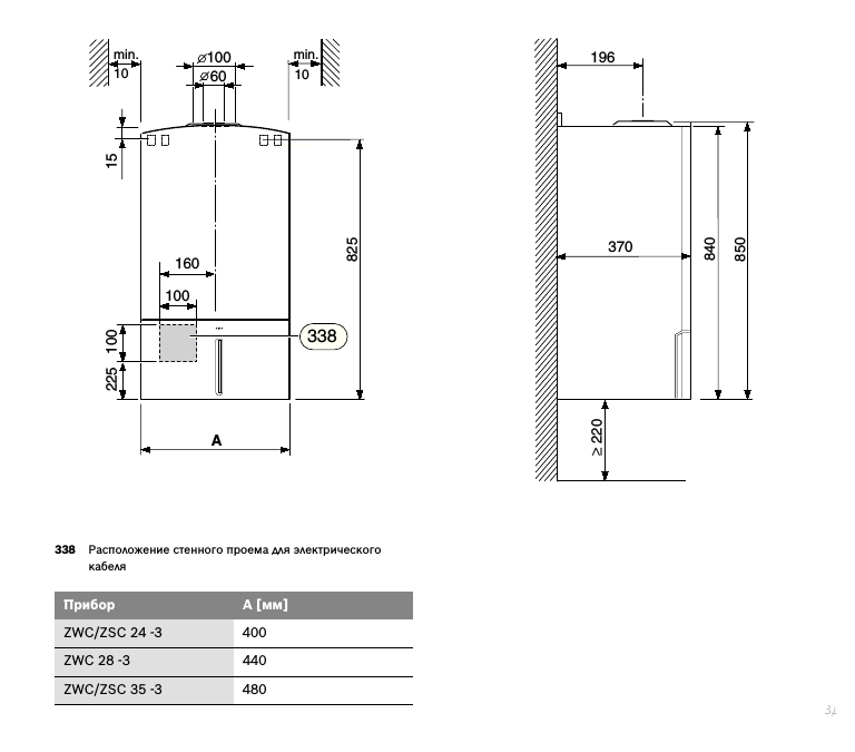 Настенный газовый котел Bosch ZSC24-3 MFA