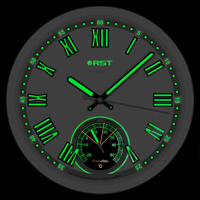 Часы без проекции Rst 77727 светящиеся