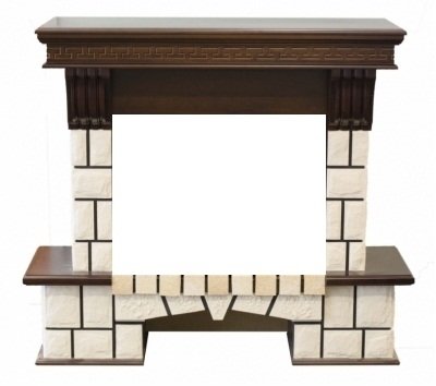 Угловой широкий портал Real-Flame Stone Corner 25/25,5 AO-217